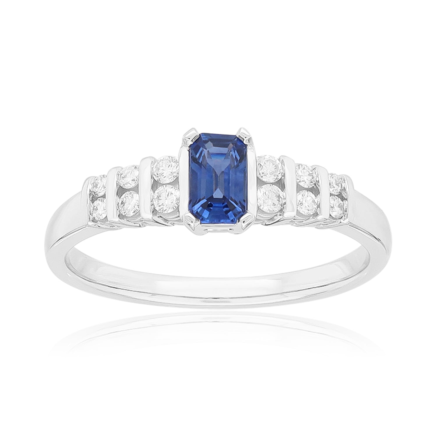 Custom Emerald and Diamond Cluster Ring - Bario Neal